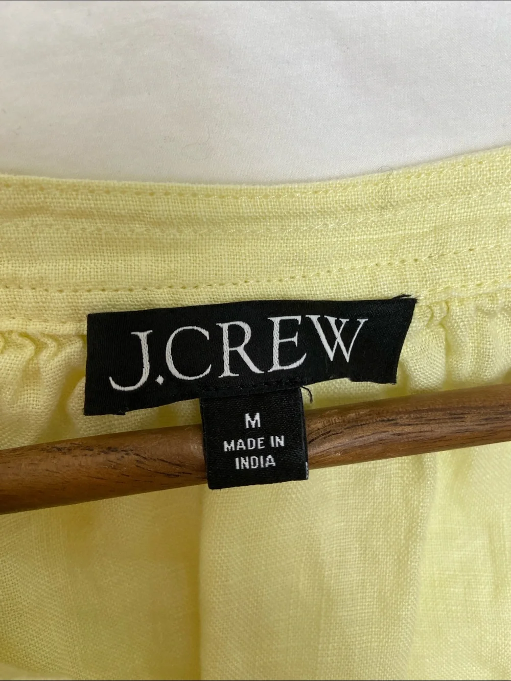 J. Crew Linen Peasant Top